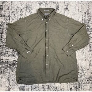 Daniel Cremieux Signature Shirt Mens XL Green Plaid Button‎ Down Cotton